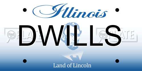 DWILLS Illinois License Plate