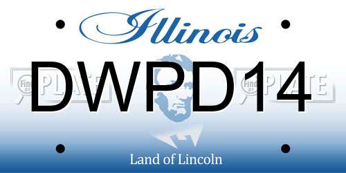 DWPD14 Illinois License Plate