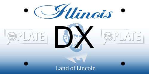 DX Illinois License Plate
