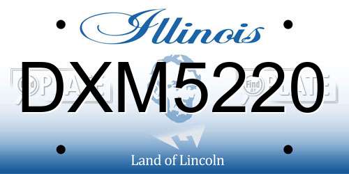 DXM5220 Illinois License Plate