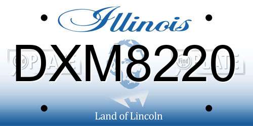 DXM8220 Illinois License Plate