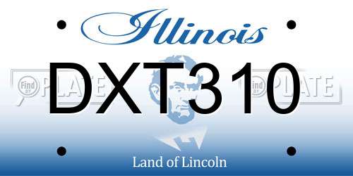 DXT310 Illinois License Plate