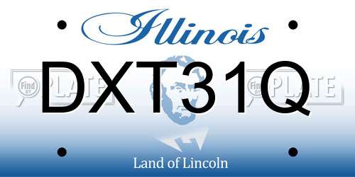 DXT31Q Illinois License Plate