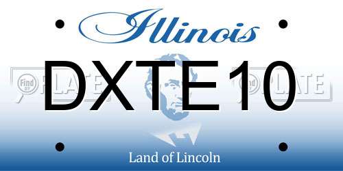 DXTE10 Illinois License Plate