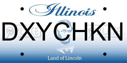 DXYCHKN Illinois License Plate