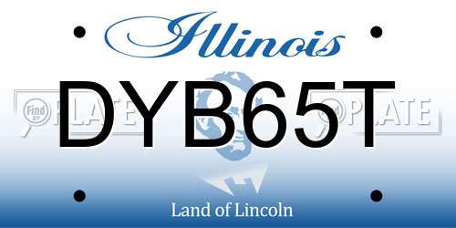DYB65T Illinois License Plate