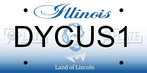 DYCUS1 Illinois License Plate