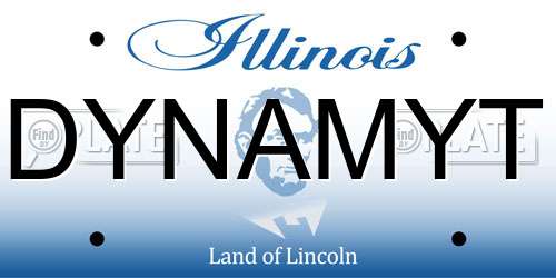 DYNAMYT Illinois License Plate