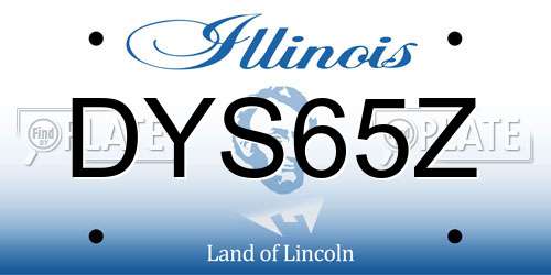 DYS65Z Illinois License Plate