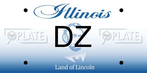 DZ Illinois License Plate