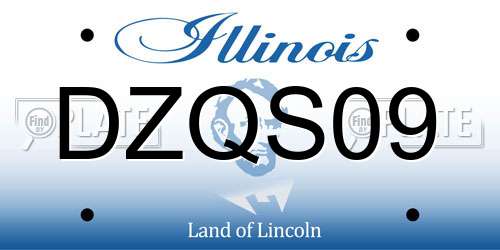 DZQS09 Illinois License Plate