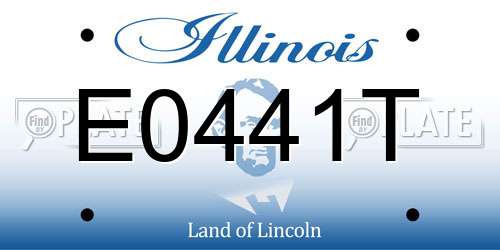 E0441T Illinois License Plate