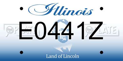 E0441Z Illinois License Plate