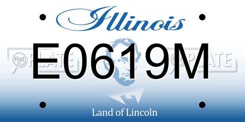 E0619M Illinois License Plate