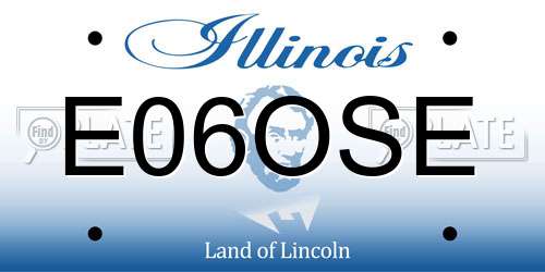 E06OSE Illinois License Plate