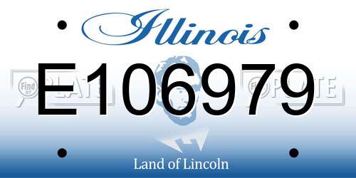 E106979 Illinois License Plate