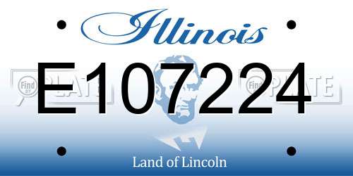 E107224 Illinois License Plate