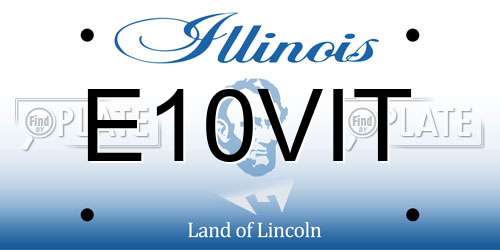 E10VIT Illinois License Plate