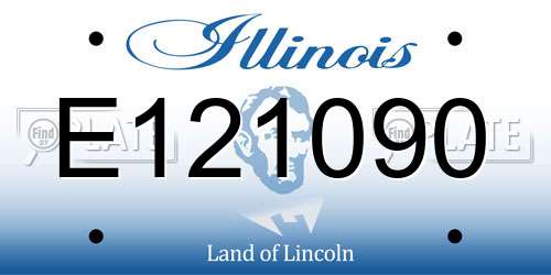 E121090 Illinois License Plate