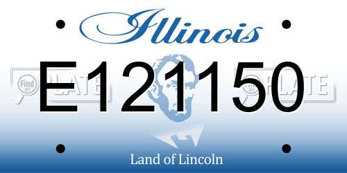 E121150 Illinois License Plate