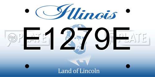 E1279E Illinois License Plate