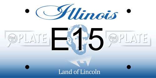 E15 Illinois License Plate