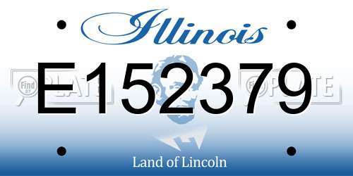 E152379 Illinois License Plate