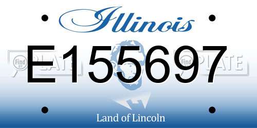 E155697 Illinois License Plate