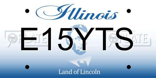 E15YTS Illinois License Plate