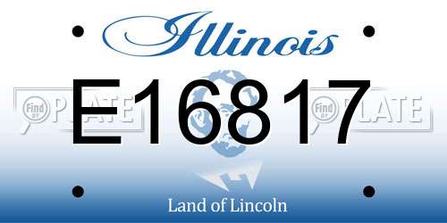 E16817 Illinois License Plate