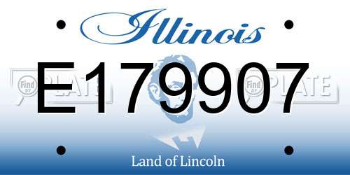 E179907 Illinois License Plate