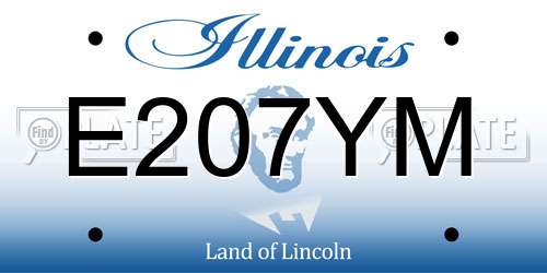 E207YM Illinois License Plate
