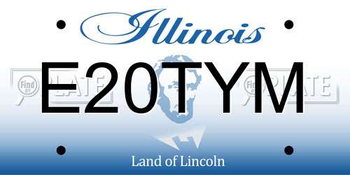 E20TYM Illinois License Plate