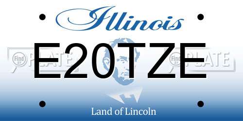 E20TZE Illinois License Plate