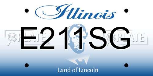 E211SG Illinois License Plate