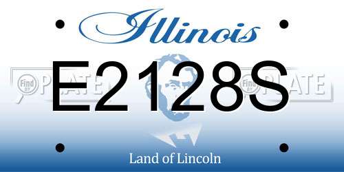 E2128S Illinois License Plate
