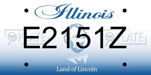E2151Z Illinois License Plate