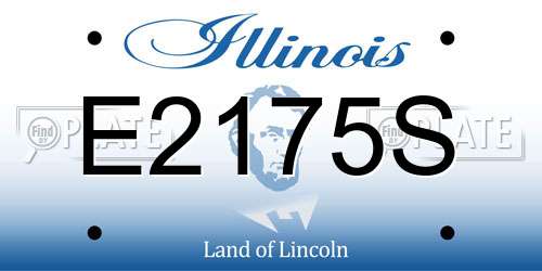 E2175S Illinois License Plate