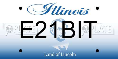 E21BIT Illinois License Plate