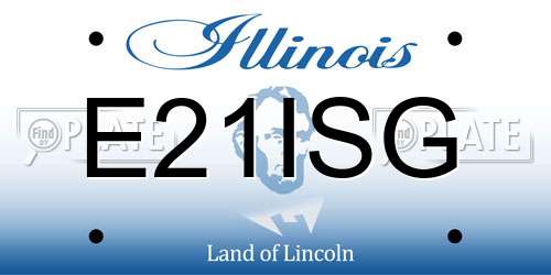 E21ISG Illinois License Plate