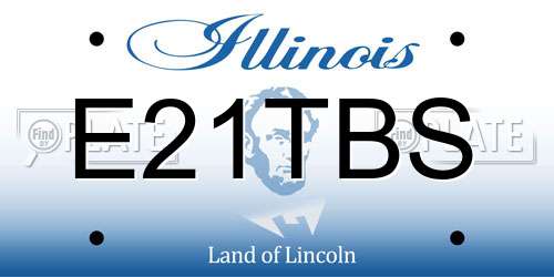 E21TBS Illinois License Plate
