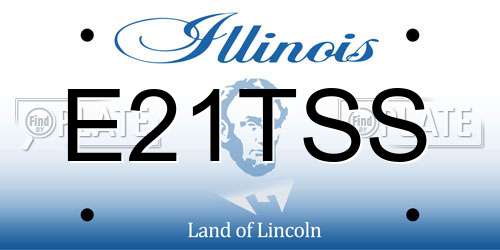 E21TSS Illinois License Plate