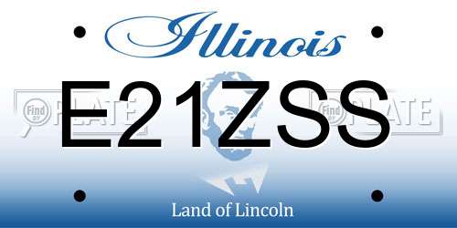 E21ZSS Illinois License Plate