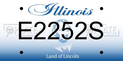 E2252S Illinois License Plate