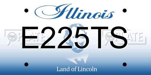 E225TS Illinois License Plate