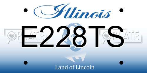 E228TS Illinois License Plate