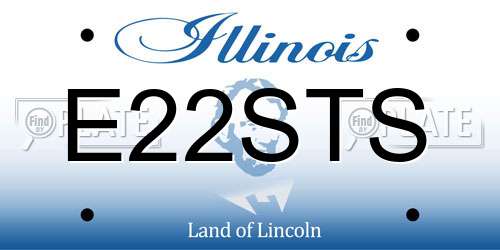 E22STS Illinois License Plate