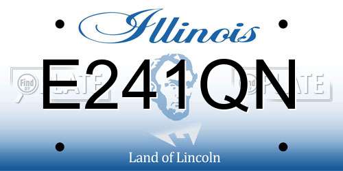 E241QN Illinois License Plate