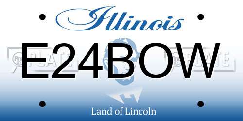 E24BOW Illinois License Plate