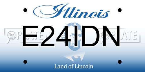 E24IDN Illinois License Plate